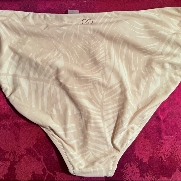 CALIA by Carrie Underwood Ruched Palms Birch Bikini Bottom -Size XL - Picture 7 of 7